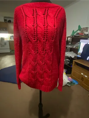 Hollister Red Knit sweater thumbnail 11