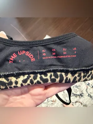 The Upside Leopard Print Bralette with Black Trim - Women US 4 thumbnail 2