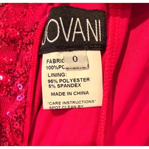Jovani Red Sequin Gown 48629 Size 0 NWT thumbnail 6