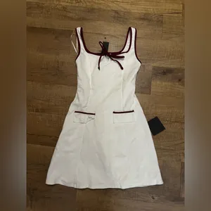 Lulus Cutest Allure Ivory Bow Square Neck Sleeveless Mini Dress thumbnail 5