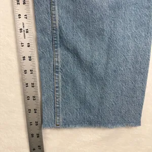 Reformation Montauk Jeans Light Wash High Rise Wide Leg‎ Crop Size 25 thumbnail 7