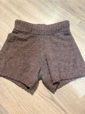 Skims Brown Teddy Knit Lounge Shorts Size Large/Extra Large thumbnail 5