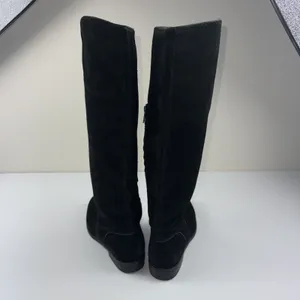 Ugg Australia Size 8 Black‎ Suede Knee High Gracen Side Zip Tall Boots thumbnail 7