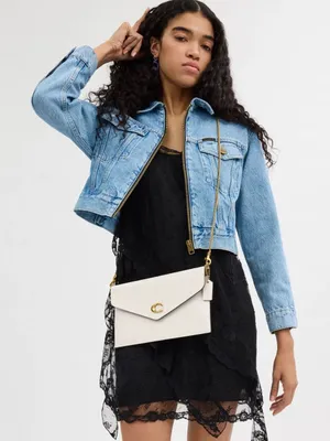 Coach Essential Small Leather Clutch Chain Crossbody Purse thumbnail 14