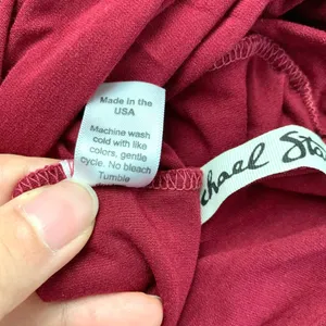 3/$15 Michael Stars Layerd Flowy Scoop Neck Tank Top Red thumbnail 8