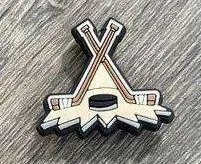 Hockey Sticks Team Sports Charm For Crocs Shoe Charms Bracelet - 2 Pieces thumbnail 3