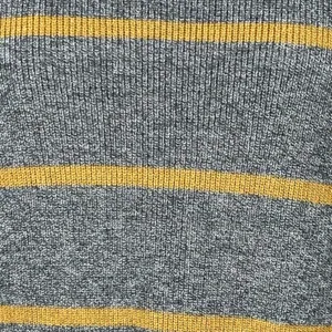 American Eagle Striped Mock Neck Sweater XS Relaxed Fit High Low Hem Knit thumbnail 8