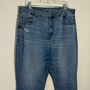 American Eagle Stretch High Rise Mom Jean Sz 18 90s Minimalist Casual‎ Normcore thumbnail 2