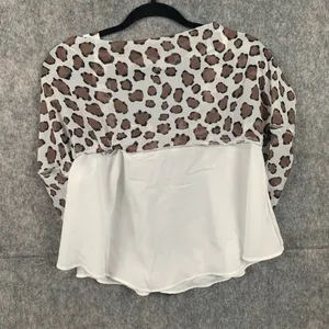 Buddy Love ATHENA FLOWY CROPPED TANK‎ TOP MUFASA animal print NWT thumbnail 4