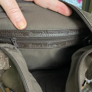 Vintage Stone Mountain Brown Leather Shoulder Bag thumbnail 10
