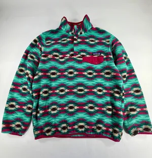 Patagonia Synchilla Snap-T Aztec Southwest Fleece Pullover Women’s Medium thumbnail 1