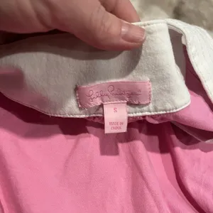Lilly Pulitzer Cotton Sleeveless Tunic Tank Top Women Pink White Preppy Small thumbnail 8