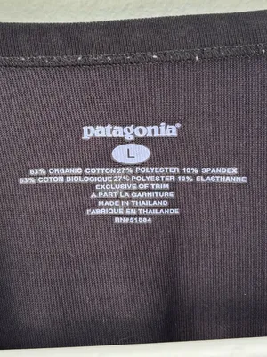 Patagonia Black Long Sleeve Base Layer Activewear Outdoor thumbnail 3