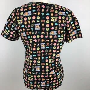 The Wonderful World of Disney Chip N Dale Felling Nutty Medical Scrub Top Small thumbnail 5
