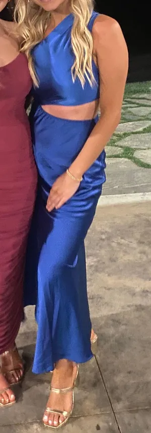 Hello Molly POKER FACED SATIN MAXI DRESS thumbnail 5