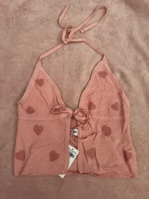 Hollister Pink Heart Top thumbnail 1