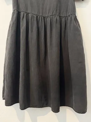 Tradlands Nico Dress Size Small Black Linen Blend Pocket Coastal Grandma Cottage thumbnail 8