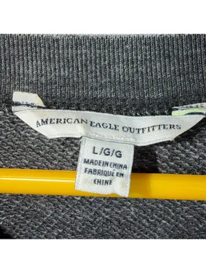 American Eagle Outfitters Large Grey Lace-Up Sweatshirt thumbnail 6
