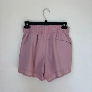 Solid Pastel Pink Athletic Shorts thumbnail 4