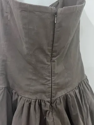 House of CB Gray Halter Maxi Dress | Drop Waist Corset | 90s Minimalist Romantic thumbnail 6