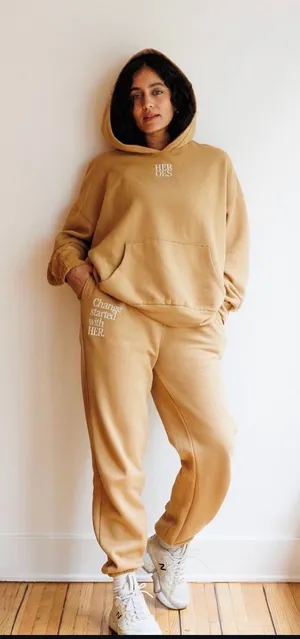 The Mayfair Group X Radhi Tan Sweatpants NWT thumbnail 1