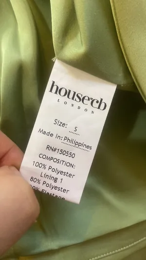 House Of CB Lulu Corset On-Shoulder Satin Midi Dress size S thumbnail 5