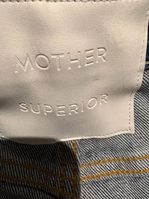 MOTHER The Study Hover High-Waisted Straight Jeans Peaches And Screams thumbnail 3
