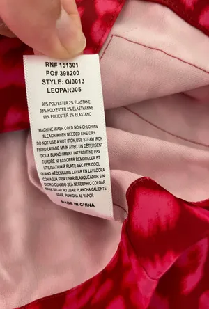 Good American Red Satin Pjs In Leopard thumbnail 14