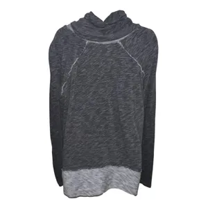 FP Beach Two Body Corps Deux Cowl Neck Space Dye Top Grey Long Sleeve Size XS/S thumbnail 5