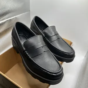 b.o.c. Cade Black Penny Loafers Womens 7 Lug Sole Chunky Slip On Shoes BC0038909 thumbnail 3
