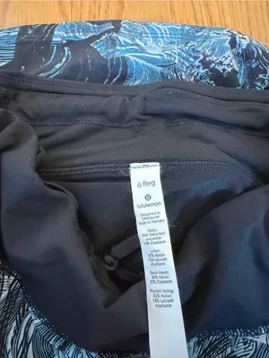lululemon athletica Black and Blue Wave-Print Skirt thumbnail 3
