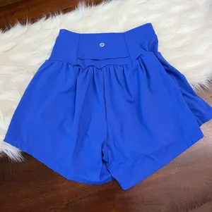 Halara Softlyzero Airy Super High Waisted Yoga Shorts XS Aster Blue thumbnail 1