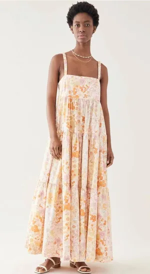 Free People Floral Maxi Sun Dress thumbnail 7