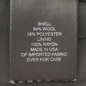 Bill Burns New York Wool Blend Jacket Blazer black Marled Pockets Button Sz 10‎ thumbnail 7