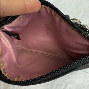 COACH Black Signature Canvas Wristlet thumbnail 6
