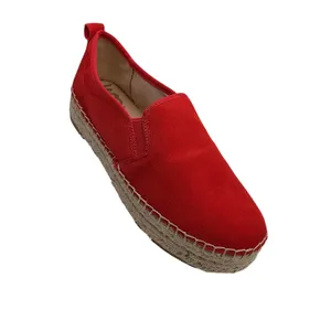 Sam Edelman Carrin Red Suede Espadrille Slip On Platform Sneakers Womens‎ 7M 37 thumbnail 7
