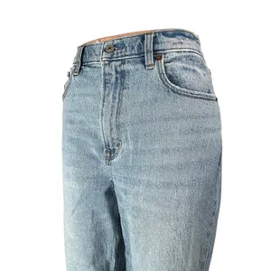 Abercrombie & Fitch The 90s Straight Ultra High Rise Blue Denim Jeans Size 28 thumbnail 2