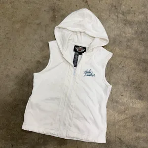 Vintage y2k Harley Davidson zip up hoodie vest thumbnail 1