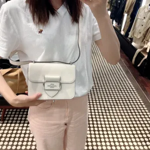 Coach Morgan Square Crossbody Chalk White Crossgrain Leather CL416 NWT $398 thumbnail 8