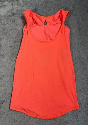 Lululemon Coral Sleeveless Active Tank Top with built in bra 4 thumbnail 1