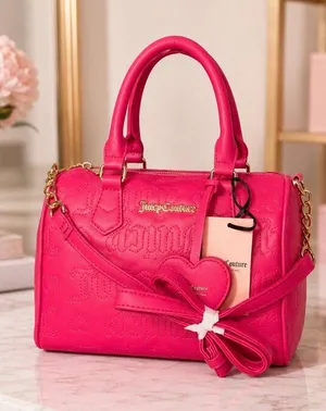 Juicy Couture Fame Satchel Pink Flash Quilted Crossbody NWT thumbnail 1