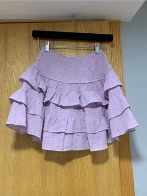 Olivaceous Two Piece Purple Ruffled Skirt Set - Size Small thumbnail 6