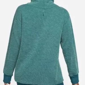 Nike Therma-FIT‎ Yoga Luxe Textured Pullover | Teal Cowl Neck | Women’s 1X thumbnail 3