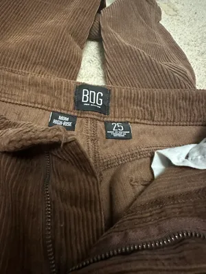 BDG High Waisted Brown Corduroy Pants thumbnail 3