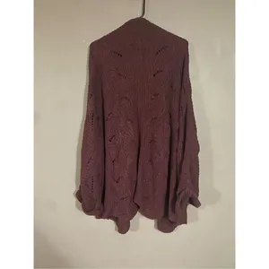 Maurice’s Maroon Chinky Knit Open Front Cardigan Size 2XL thumbnail 5