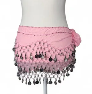 Belly Dancing Hip Scarf Pink thumbnail 2