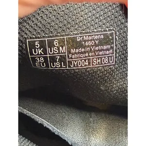 Dr. Martens Junior Softy Leather Boots Women 7 Black Side Zip Lace Up Combat thumbnail 11