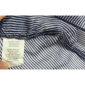 Aerie Sheer Short Sleeve Blouse Womens XL Beachy Nautical Flowy‎ Preppy Cottage thumbnail 6