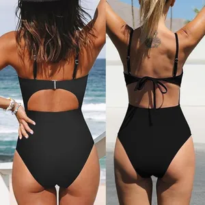 NWT Cupshe Lot of 2 One Piece Bikinis 1-PC Bathing Suit Swim Beach Paddle Size L thumbnail 4