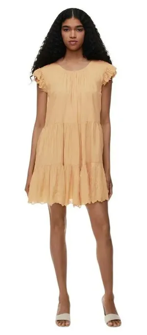 Aritzia Wilfred sidonie apricot peach dress Medium thumbnail 1